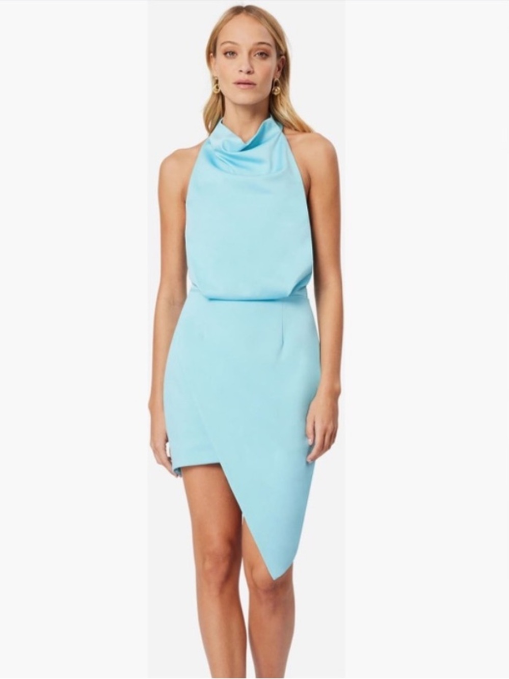 Elliatt Camo Dress in Aquamarine - XL